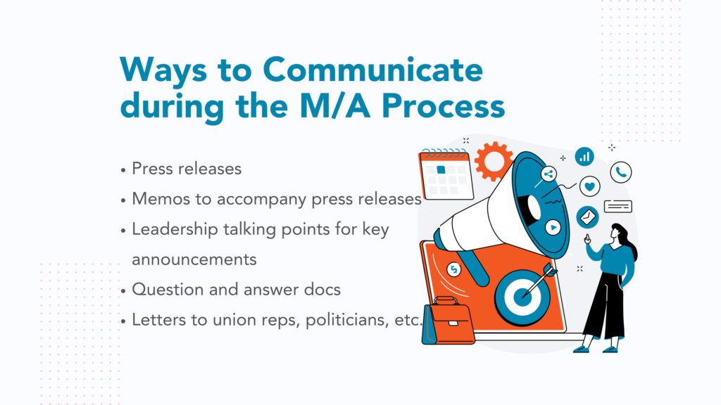 Ways to communicate during the MA process