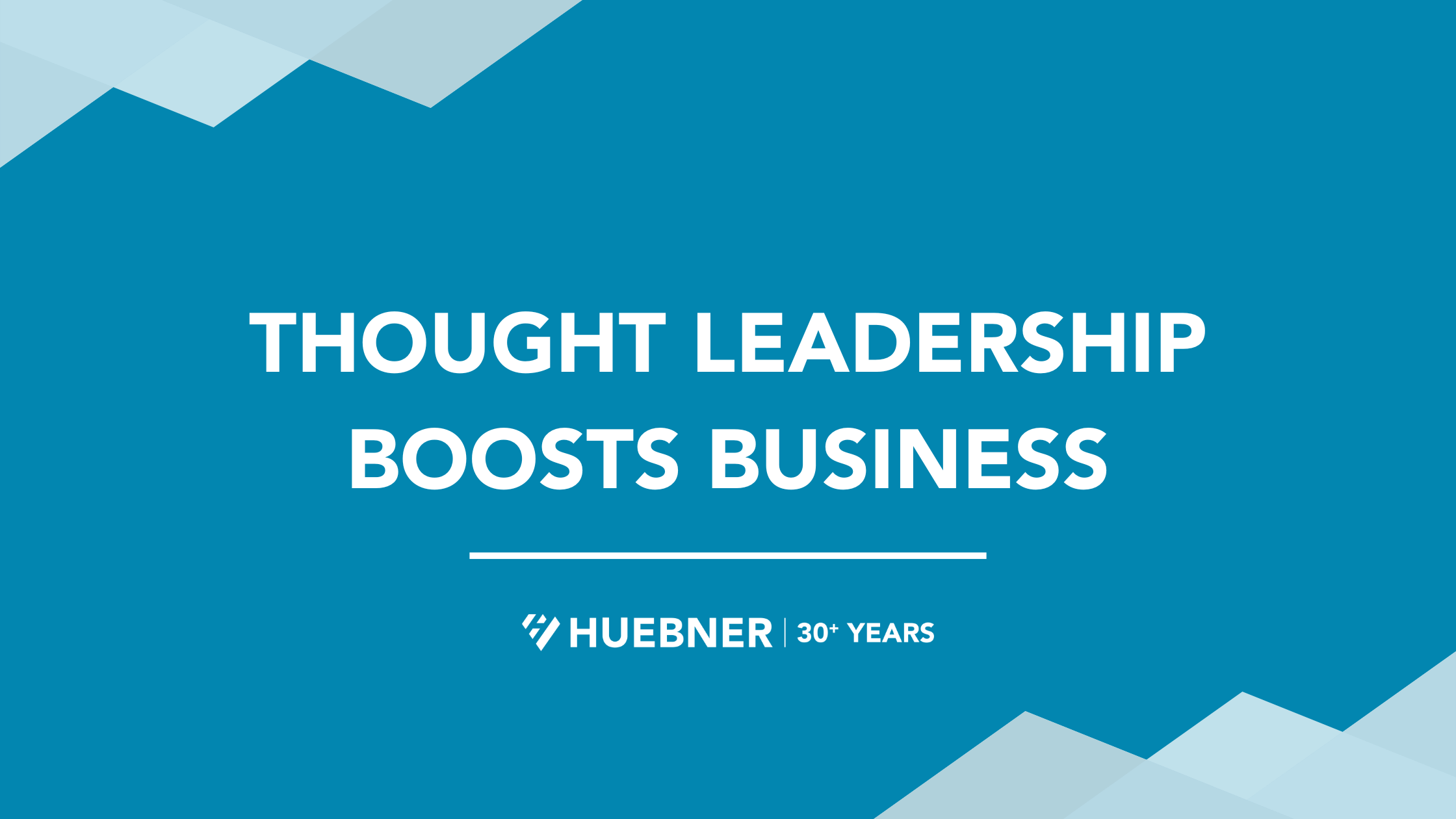 thought leadership boosts business